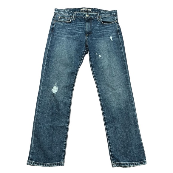Joe's Jeans Distressed Straight-Leg Jeans Relaxed fit Size 30 Classic Timeless - Picture 1 of 9